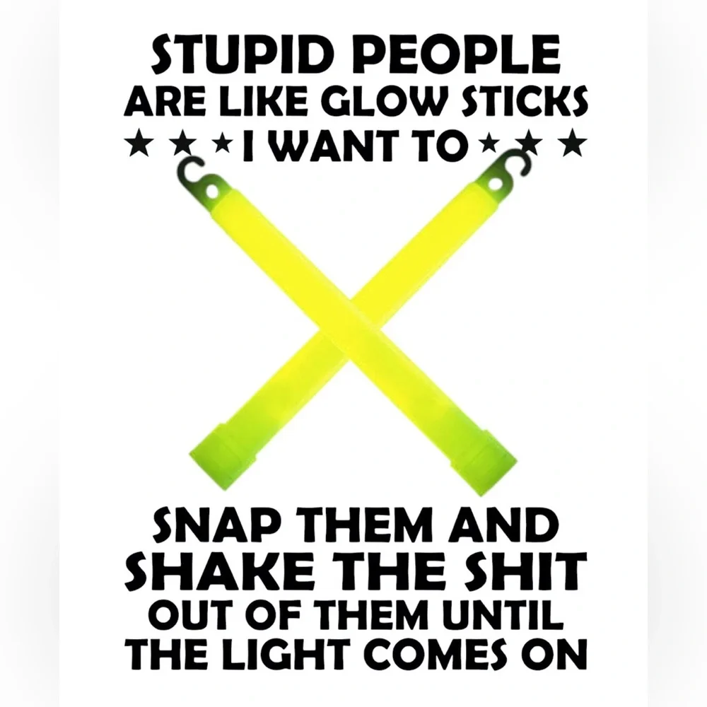 Kitchen decor towel with Funny Glow Stick Quote